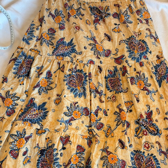 Elie Tahari Yellow Floral Maxi Skirt - Picture 2 of 7